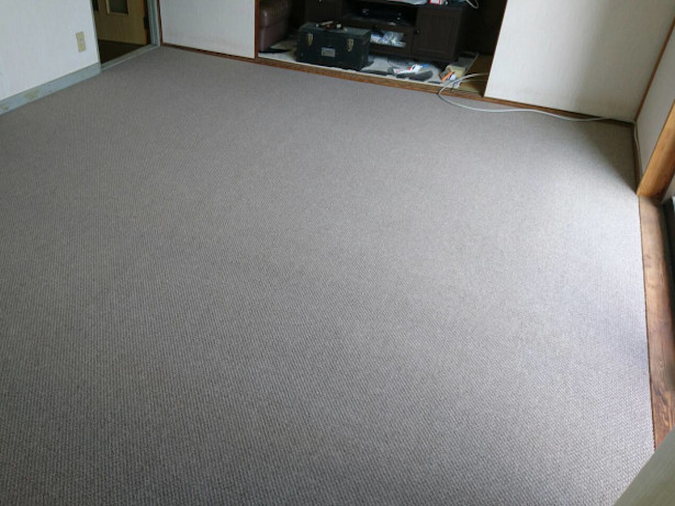 松戸市　床の張り替え工事　カーペット